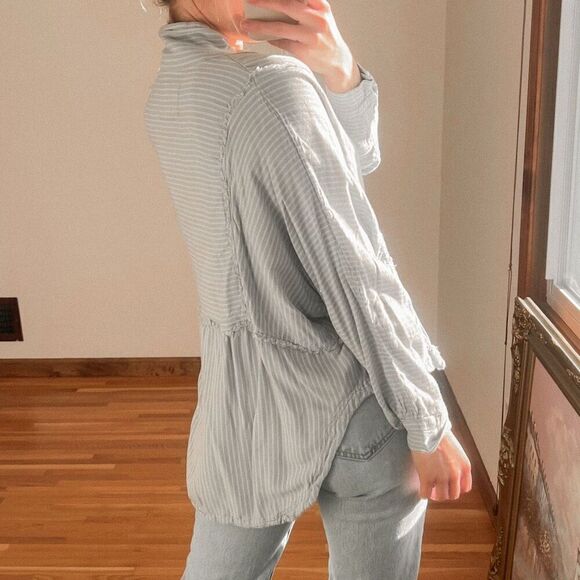 Free People One & Only Stripe Dolman Sleeve Top Size S - Picture 2 of 8